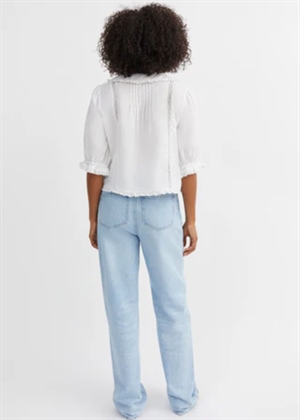 Magnolia short sleeve bluse Optic White Skall Studio 